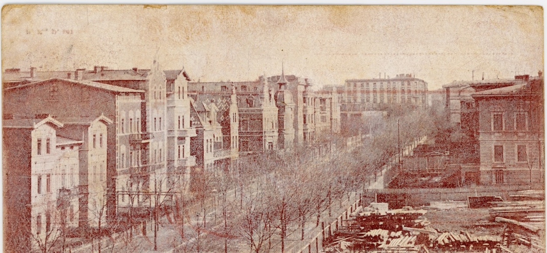 Historyczna pocztówka ulicy Solankowej 1898